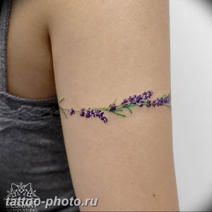фото тату лаванда 24.12.2018 №238 - photo tattoo lavender - tattoo-photo.ru