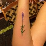 фото тату лаванда 24.12.2018 №241 - photo tattoo lavender - tattoo-photo.ru