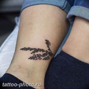 фото тату лаванда 24.12.2018 №245 - photo tattoo lavender - tattoo-photo.ru