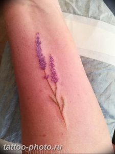 фото тату лаванда 24.12.2018 №246 - photo tattoo lavender - tattoo-photo.ru