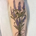 фото тату лаванда 24.12.2018 №248 - photo tattoo lavender - tattoo-photo.ru