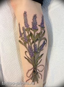 фото тату лаванда 24.12.2018 №248 - photo tattoo lavender - tattoo-photo.ru