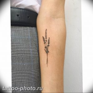 фото тату лаванда 24.12.2018 №253 - photo tattoo lavender - tattoo-photo.ru