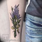 фото тату лаванда 24.12.2018 №258 - photo tattoo lavender - tattoo-photo.ru