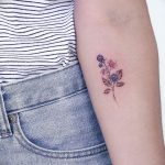 фото тату лаванда 24.12.2018 №263 - photo tattoo lavender - tattoo-photo.ru