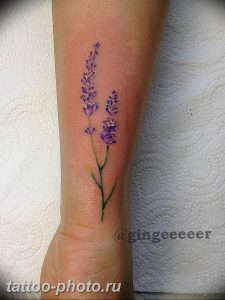 фото тату лаванда 24.12.2018 №265 - photo tattoo lavender - tattoo-photo.ru