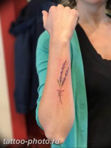 фото тату лаванда 24.12.2018 №268 - photo tattoo lavender - tattoo-photo.ru