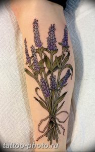 фото тату лаванда 24.12.2018 №269 - photo tattoo lavender - tattoo-photo.ru