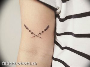 фото тату лаванда 24.12.2018 №270 - photo tattoo lavender - tattoo-photo.ru