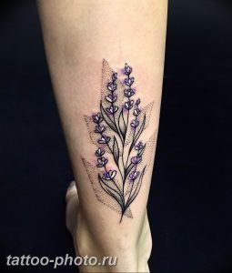 фото тату лаванда 24.12.2018 №272 - photo tattoo lavender - tattoo-photo.ru