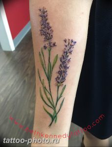 фото тату лаванда 24.12.2018 №273 - photo tattoo lavender - tattoo-photo.ru