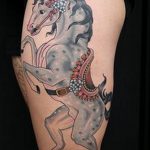 фото тату лошадь 24.12.2018 №069 - photo horse tattoo - tattoo-photo.ru