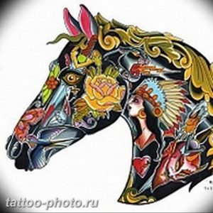 фото тату лошадь 24.12.2018 №086 - photo horse tattoo - tattoo-photo.ru