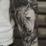 фото тату лошадь 24.12.2018 №277 - photo horse tattoo - tattoo-photo.ru