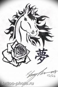 фото тату лошадь 24.12.2018 №445 - photo horse tattoo - tattoo-photo.ru