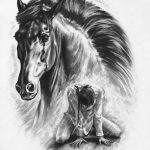 фото тату лошадь 24.12.2018 №463 - photo horse tattoo - tattoo-photo.ru