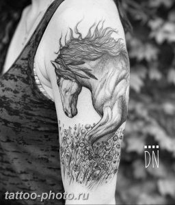 фото тату лошадь 24.12.2018 №484 - photo horse tattoo - tattoo-photo.ru