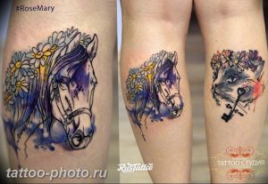 фото тату лошадь 24.12.2018 №493 - photo horse tattoo - tattoo-photo.ru
