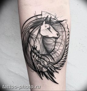 фото тату лошадь 24.12.2018 №532 - photo horse tattoo - tattoo-photo.ru