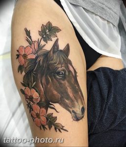 фото тату лошадь 24.12.2018 №542 - photo horse tattoo - tattoo-photo.ru