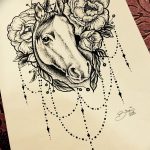 фото тату лошадь 24.12.2018 №554 - photo horse tattoo - tattoo-photo.ru