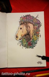 фото тату лошадь 24.12.2018 №559 - photo horse tattoo - tattoo-photo.ru