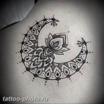 фото тату полумесяц 22.12.2018 №019 - crescent tattoo photo - tattoo-photo.ru