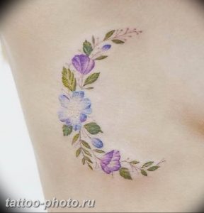 фото тату полумесяц 22.12.2018 №054 - crescent tattoo photo - tattoo-photo.ru