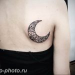 фото тату полумесяц 22.12.2018 №095 - crescent tattoo photo - tattoo-photo.ru