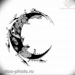 фото тату полумесяц 22.12.2018 №096 - crescent tattoo photo - tattoo-photo.ru