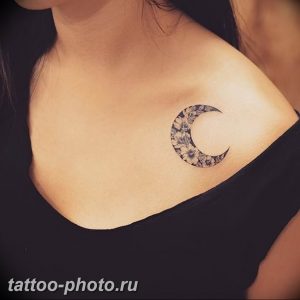 фото тату полумесяц 22.12.2018 №107 - crescent tattoo photo - tattoo-photo.ru