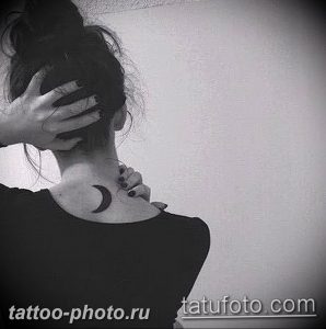 фото тату полумесяц 22.12.2018 №122 - crescent tattoo photo - tattoo-photo.ru