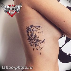 фото тату полумесяц 22.12.2018 №132 - crescent tattoo photo - tattoo-photo.ru