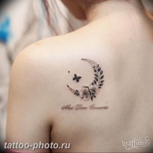 фото тату полумесяц 22.12.2018 №143 - crescent tattoo photo - tattoo-photo.ru