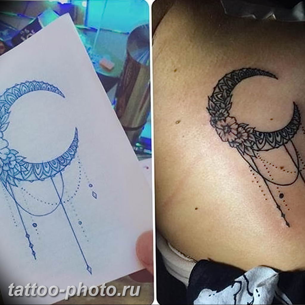 Татуировки мусульманские с полумесяцем