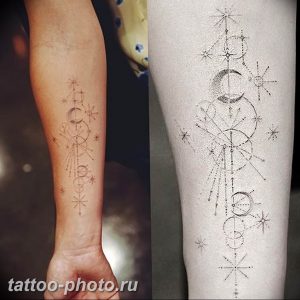 фото тату полумесяц 22.12.2018 №172 - crescent tattoo photo - tattoo-photo.ru