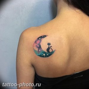фото тату полумесяц 22.12.2018 №174 - crescent tattoo photo - tattoo-photo.ru