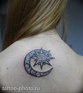 фото тату полумесяц 22.12.2018 №211 - crescent tattoo photo - tattoo-photo.ru