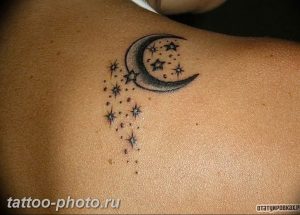 фото тату полумесяц 22.12.2018 №213 - crescent tattoo photo - tattoo-photo.ru