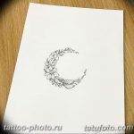 фото тату полумесяц 22.12.2018 №222 - crescent tattoo photo - tattoo-photo.ru