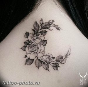 фото тату полумесяц 22.12.2018 №225 - crescent tattoo photo - tattoo-photo.ru