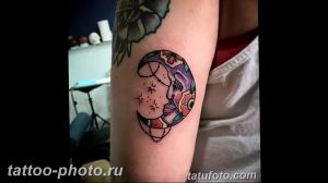 фото тату полумесяц 22.12.2018 №253 - crescent tattoo photo - tattoo-photo.ru
