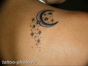 фото тату полумесяц 22.12.2018 №296 - crescent tattoo photo - tattoo-photo.ru