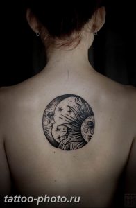 фото тату полумесяц 22.12.2018 №325 - crescent tattoo photo - tattoo-photo.ru