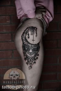 фото тату полумесяц 22.12.2018 №332 - crescent tattoo photo - tattoo-photo.ru