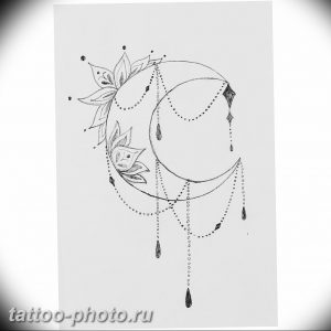 фото тату полумесяц 22.12.2018 №336 - crescent tattoo photo - tattoo-photo.ru