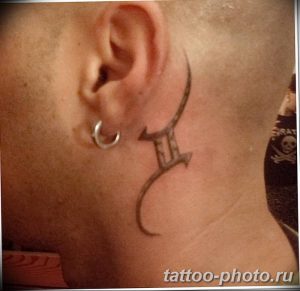 Фото рисунка Тату Близнецы 20.11.2018 №011 - photo tattoos gemini - tattoo-photo.ru
