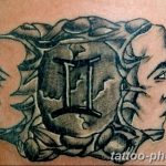 Фото рисунка Тату Близнецы 20.11.2018 №023 - photo tattoos gemini - tattoo-photo.ru