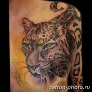Фото рисунка Тату снежный барс 20.11.2018 №036 - Tattoo snow leopard - tattoo-photo.ru