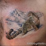 Фото рисунка Тату снежный барс 20.11.2018 №079 - Tattoo snow leopard - tattoo-photo.ru